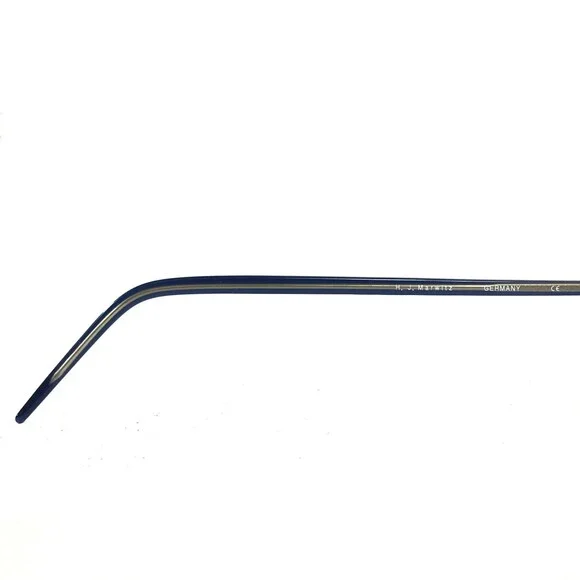 Conquistador TNP 1 01 Eyeglasses Frames Gray Blue Round Oval Half Rim 48-19-140 - Picture 12 of 12
